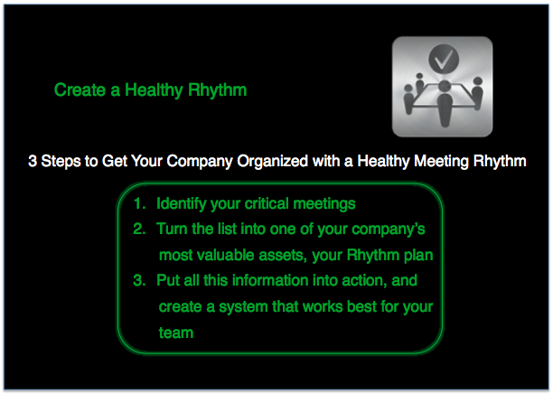 Rhythm Systems Meeting-How to Create a Healthy Rhythm for Your Company