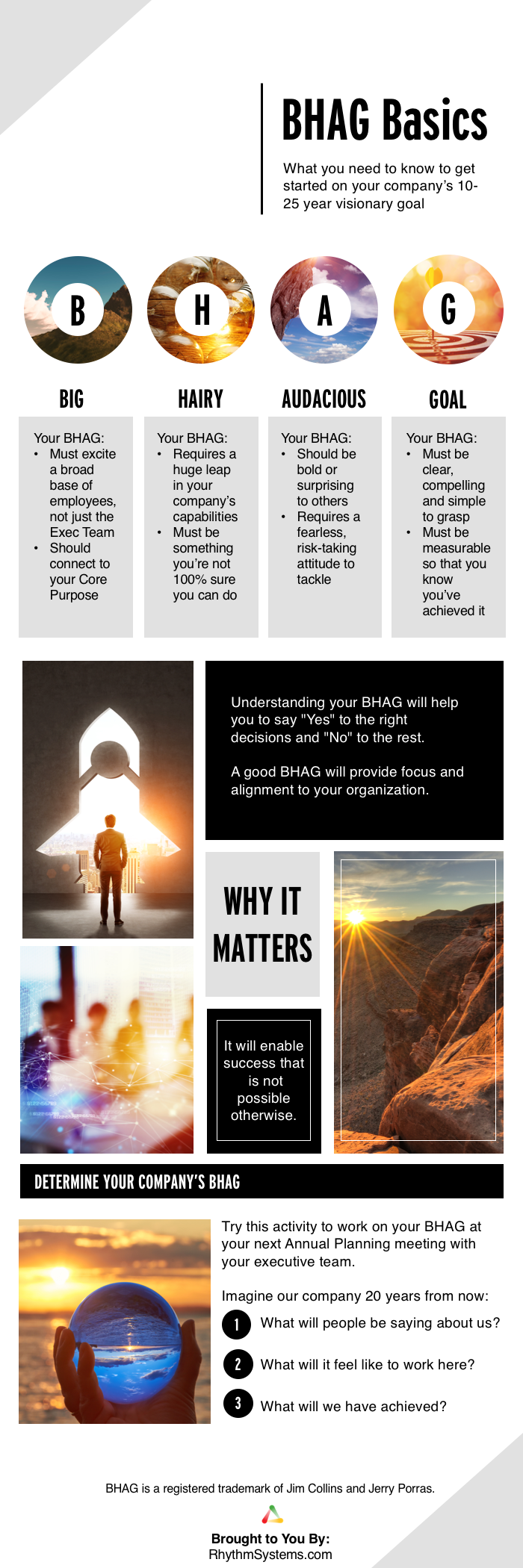 Company BHAG Basics Infographic