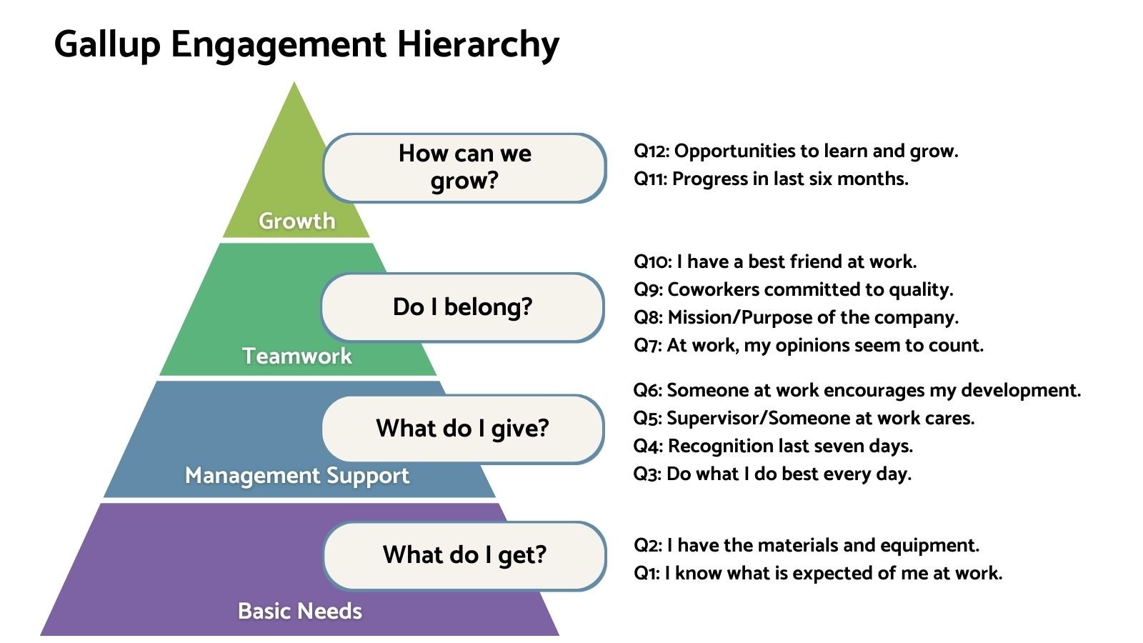Gallup Engagement Hierarchy