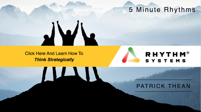Watch this 5 Minute Rhythm by Patrick Thean to Learn how to Think Strategically