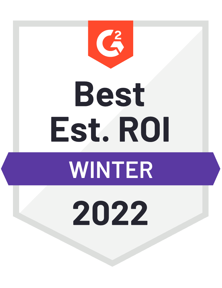 G2 Best ROI Winter 2022