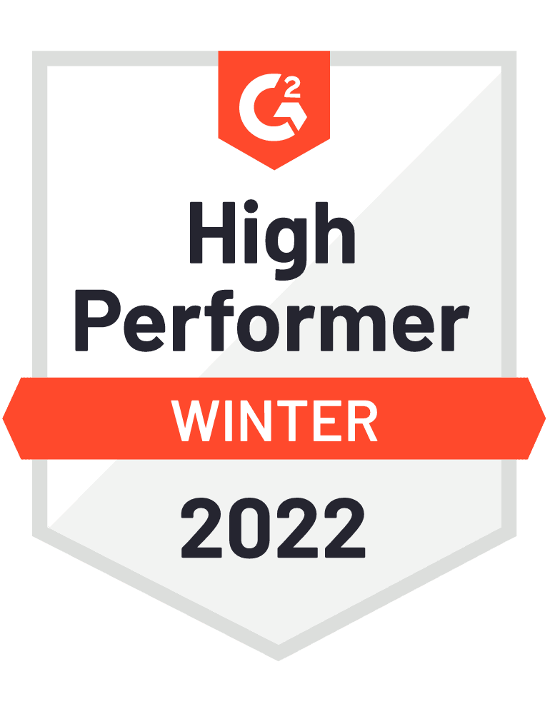g2 Badge High Performer Winter 2022