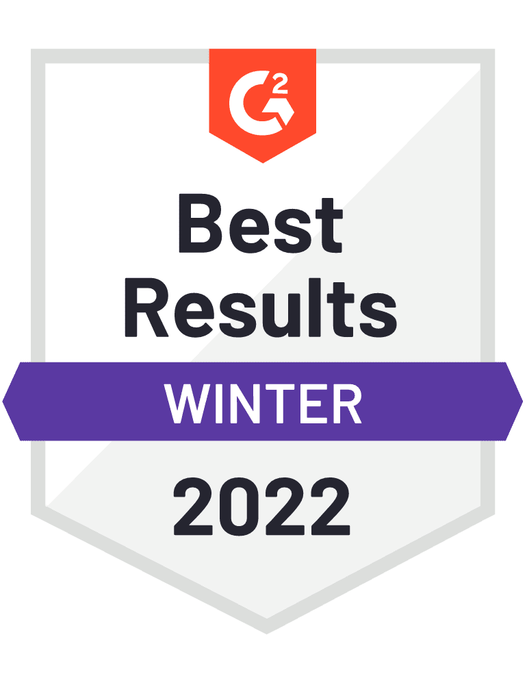 g2 best results badge winter 2022
